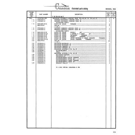Aviation Part (0710701-6) — Cessna 182 Skylane