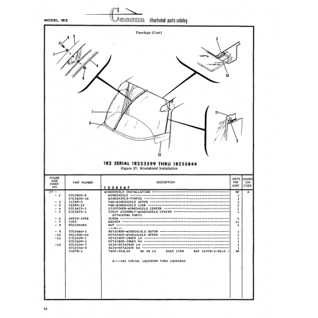 Aviation Part (0113600-10) — Cessna 182 Skylane Aviation Part (0113600-10) — Cessna 182 Skylane