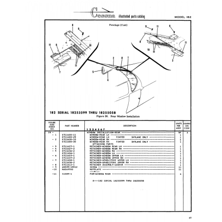 Aviation Part (0711637-2) — Cessna 182 Skylane Aviation Part (0711637-2) — Cessna 182 Skylane
