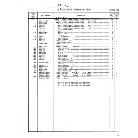 Aviation Part (13BB9) — Cessna 182 Skylane Aviation Part (13BB9) — Cessna 182 Skylane