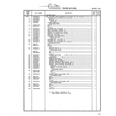 Aviation Part (0712524-1) — Cessna 182 Skylane Aviation Part (0712524-1) — Cessna 182 Skylane