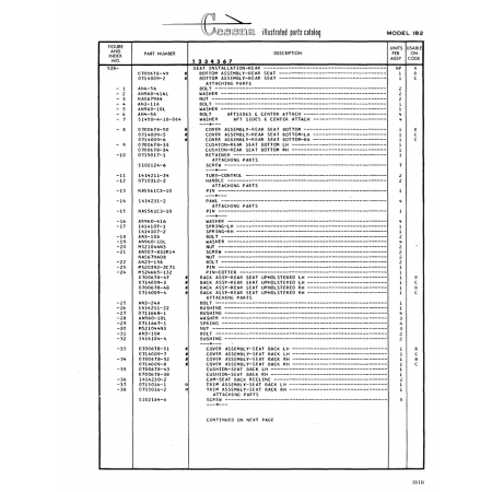 Aviation Part (0114009-3) — Cessna 182 Skylane
