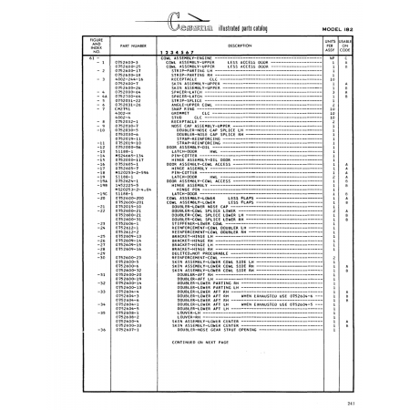 Aviation Part (0752606-1) — Cessna 182 Skylane