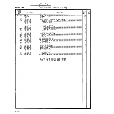 Aviation Part (0752602-1) — Cessna 182 Skylane