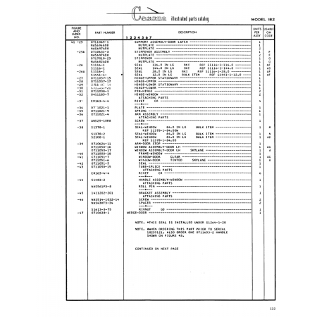 Aviation Part (0711038-1) — Cessna 182 Skylane
