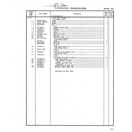 Aviation Part (S1022Z8-8) — Cessna 182 Skylane Aviation Part (S1022Z8-8) — Cessna 182 Skylane