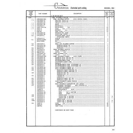 Aviation Part (0752600-20) — Cessna 182 Skylane Aviation Part (0752600-20) — Cessna 182 Skylane