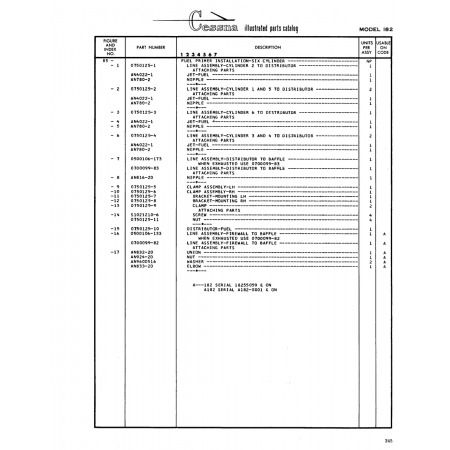 Aviation Part (0700099-82) — Cessna 182 Skylane Aviation Part (0700099-82) — Cessna 182 Skylane