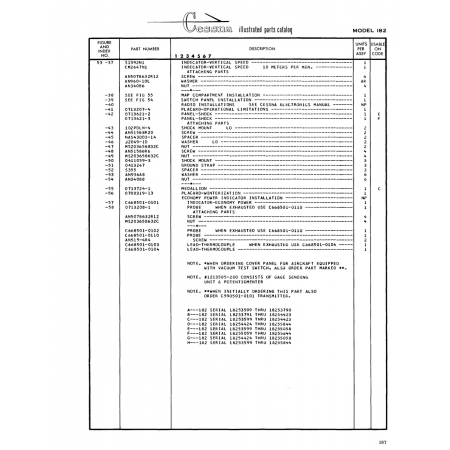 Aviation Part (Sl392Nl) — Cessna 182 Skylane Aviation Part (Sl392Nl) — Cessna 182 Skylane