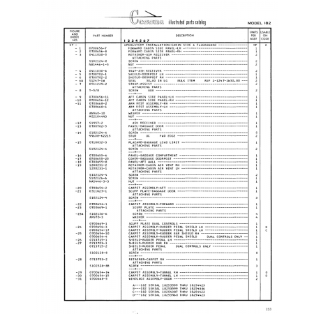 Aviation Part (0700668-5) — Cessna 182 Skylane Aviation Part (0700668-5) — Cessna 182 Skylane