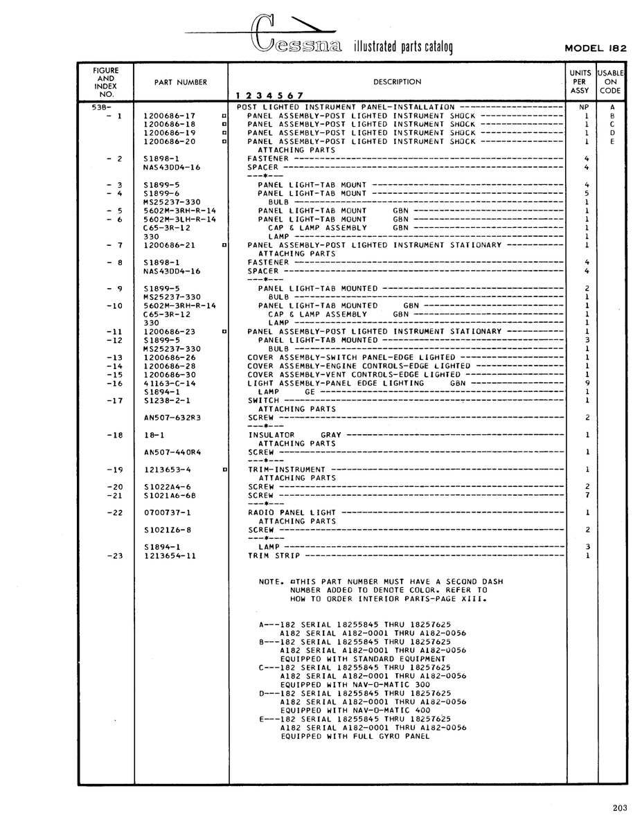 Military-Standard Aviation Hardware MS25237-330 for Cessna 182 Skylane Aircraft