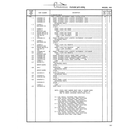 Aviation Part (5602M-3LH-R-14) — Cessna 182 Skylane