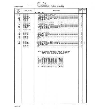 Aviation Part (53G-BO) — Cessna 182 Skylane