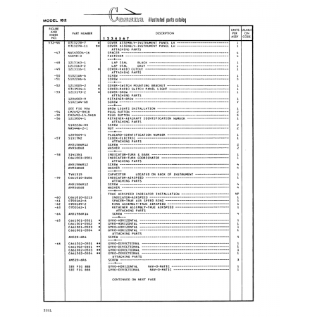 Aviation Part (S1022Z6-BB) — Cessna 182 Skylane
