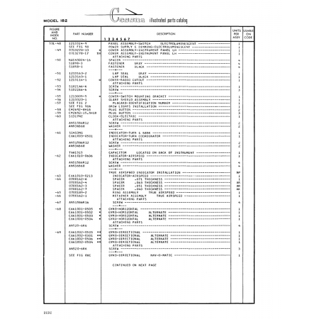 Aviation Part (1213005-5) — Cessna 182 Skylane Aviation Part (1213005-5) — Cessna 182 Skylane