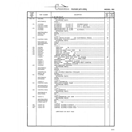 Aviation Part (Sl241-36) — Cessna 182 Skylane