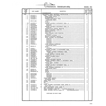 Aviation Part (S2163-l) — Cessna 182 Skylane Aviation Part (S2163-l) — Cessna 182 Skylane