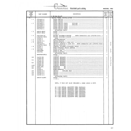 Aviation Part (Sl360-50) — Cessna 182 Skylane