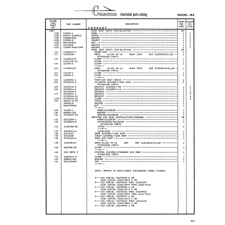 Aviation Part (Sl834-l) — Cessna 182 Skylane Aviation Part (Sl834-l) — Cessna 182 Skylane
