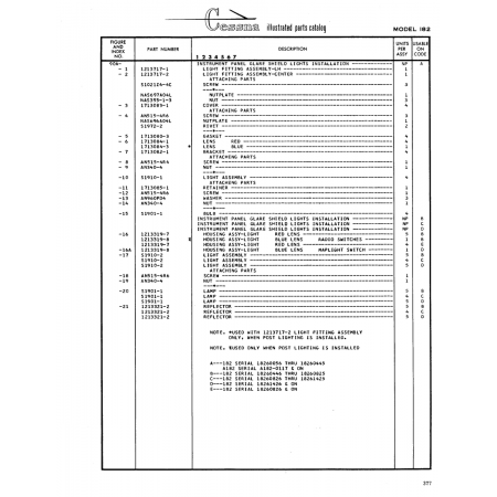 Aviation Part (Sl901-l) — Cessna 182 Skylane