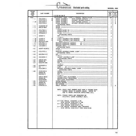 Aviation Part (S1022Z8-10) — Cessna 182 Skylane Aviation Part (S1022Z8-10) — Cessna 182 Skylane