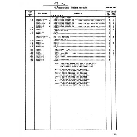 Aviation Part (Sl501-l) — Cessna 182 Skylane