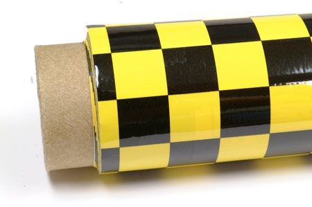 1/2 inch Square Yellow & Black UltraCote Covering, 78 inch Roll Han U936
