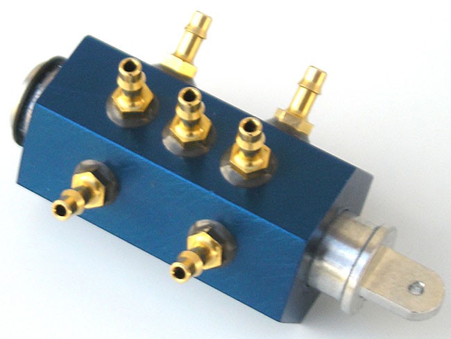 2-Way Retract Hex Valve, 1/8 inch Airline, by Jet Model Products Jmp 2WRHV-18