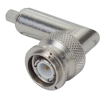 Tnc Rf Connector, 90 Degree Male Dual Crimp for RG58 Rft 1218