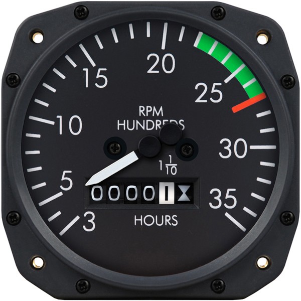 3 1/8 inch Beechcraft Mechanical Tachometer by Superior Labs SL 64012-14-N00