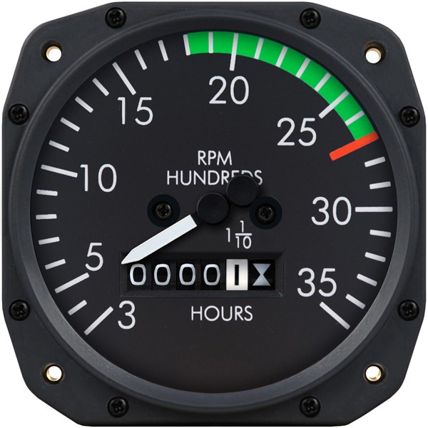 3 1/8 inch Beechcraft Mechanical Tachometer by Superior Labs SL 64018-09-N00