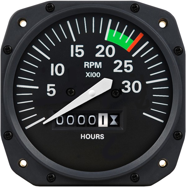3 1/8 inch Cessna Mechanical Tachometer by Superior Labs SL 43004-11-H02