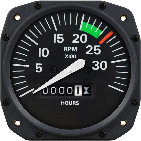 3 1/8 inch Cessna Mechanical Tachometer by Superior Labs SL 43012-11-H02