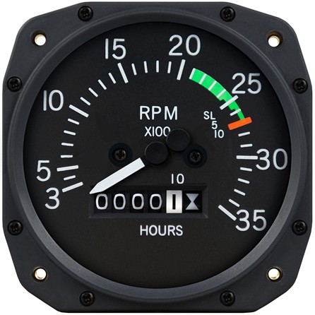 3 1/8" Cessna Mechanical Tachometer by Superior Labs SL 55001-13-N00 Replaces Cessna P/N 172 (OLD) C668020-0221