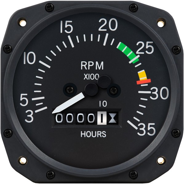 3 1/8 inch Cessna Mechanical Tachometer by Superior Labs SL 55005-14-N00