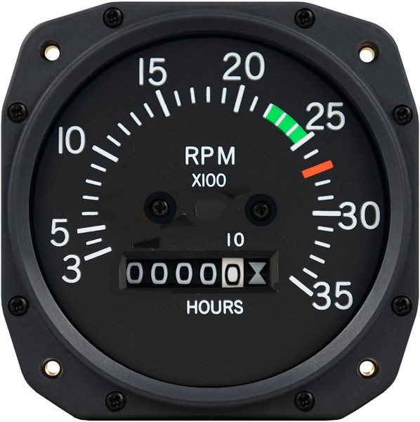 3 1/8 inch Cessna Mechanical Tachometer by Superior Labs SL 55007-13-N00