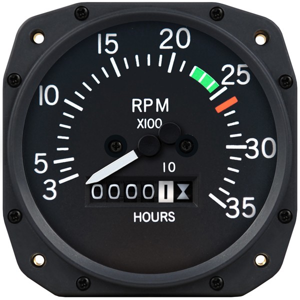 3 1/8 inch Cessna Mechanical Tachometer by Superior Labs SL 55009-10-N00