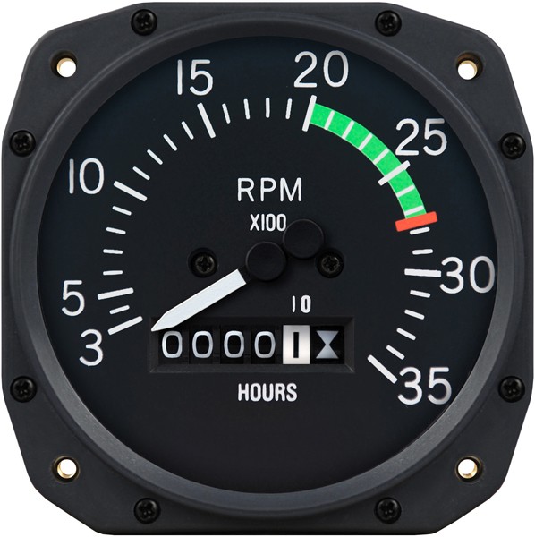3 1/8 inch Cessna Mechanical Tachometer by Superior Labs SL 55012-14-N00