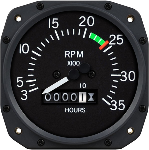 3 1/8 inch Cessna Mechanical Tachometer by Superior Labs SL 55014-10-N00