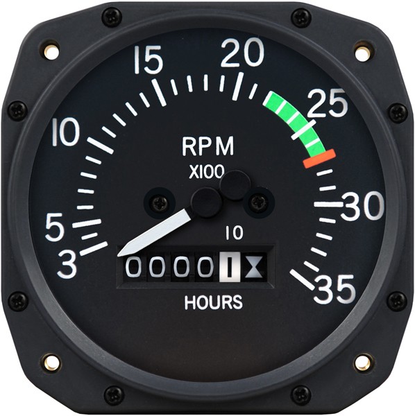 3 1/8 inch Cessna Mechanical Tachometer by Superior Labs SL 55015-13-N00