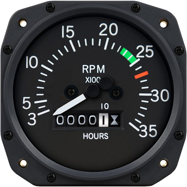 3 1/8 inch Cessna Mechanical Tachometer by Superior Labs SL 55018-14-N00