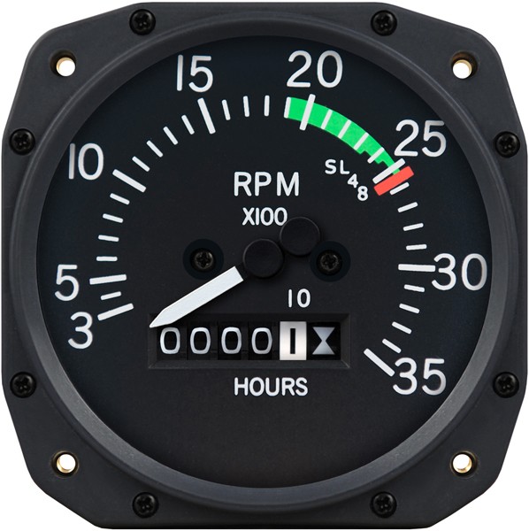 3 1/8 inch Cessna Mechanical Tachometer by Superior Labs SL 55023-13-N00