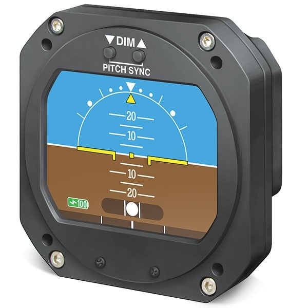 3 inch Lighted Digital Electric Horizon Gyro, 9-32 volt, TSO RCA 102-0403