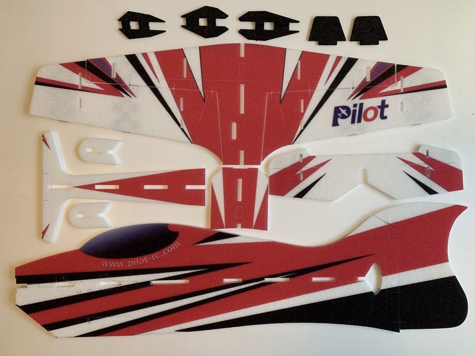 33 inch Foamy Electric Airplane Arf, Red/White/Black Prc FOAMY-02