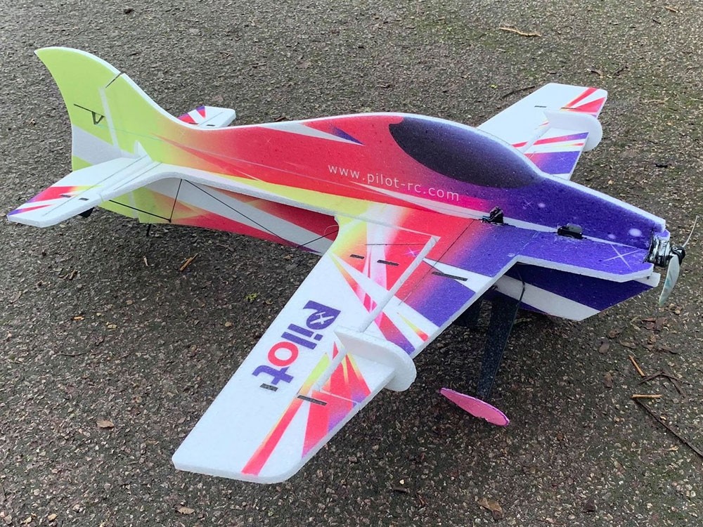 33 inch Foamy Pnp Electric Airplane, Purple/Red/Yellow Prc FOAMY-01-PNP