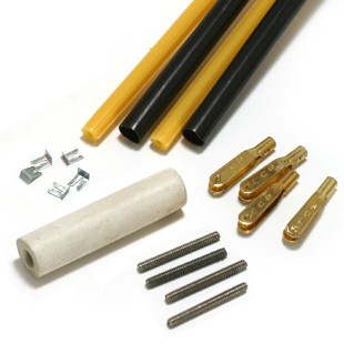 36 inch 4-40 Black/Gold Semi-Flex Control Rods, 2 Pack Sul 517