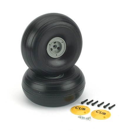 4 1/4 inch Treaded Lite Cub Wheel for 3/16 inch Axle Dub 425TLC