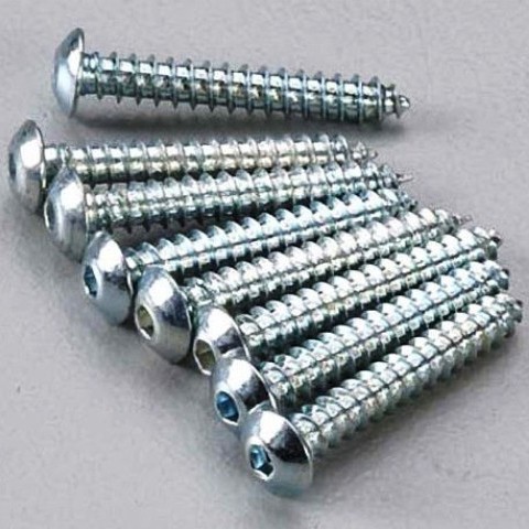 4 x 3/4 Button Head Sheet Metal Screws, 8 Pack Dub 528