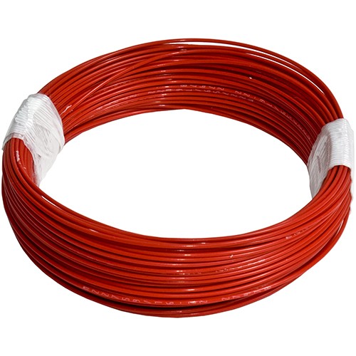 100' Length Of M22759/16-20-2 Red Tefzel. Note: Not on a spool, hand coiled in a sealed plastic bag. M22759/16-20-2