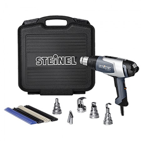 Multi Purpose Kit/Includes: HG2320E heat gun, 9 mm reflector nozzle, 14 mm reflector nozzle, 39 mm reflector nozzle, 9 mm reduction nozzle, welding nozzle, plastic welding rod assortment, plastic welding booklet, catalog and heavy duty carrying case. 1100 Multi Purpose Kit/Includes: HG2320E heat gun, 9 mm reflector nozzle, 14 mm reflector nozzle, 39 mm reflector nozzle, 9 mm reduction nozzle, welding nozzle, plastic welding rod assortment, plastic welding booklet, catalog and heavy duty carrying case. 1100